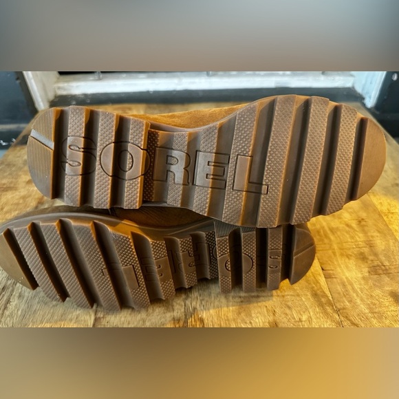 Sorel Waterproof Lace-Up Boots Tan Nubuck Women’s 8.5 - Picture 9 of 9